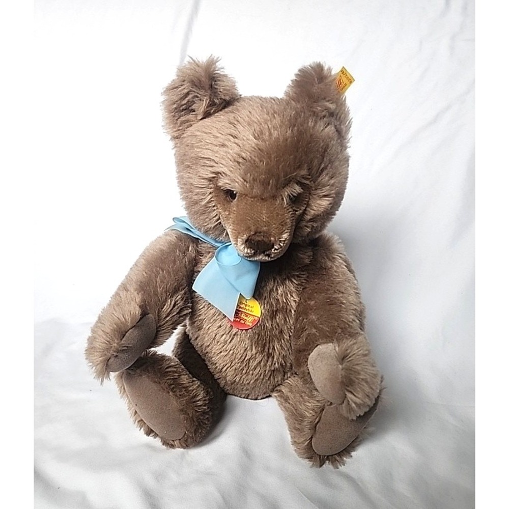 Steiff Original Jointed Brown Teddy Bear 0202/41 Button Ear Tag Made In Germany